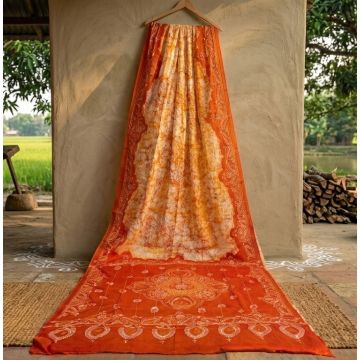 Santiniketani Batik Saree