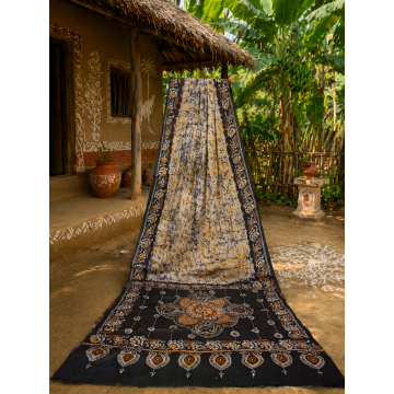 Santiniketani Batik Saree