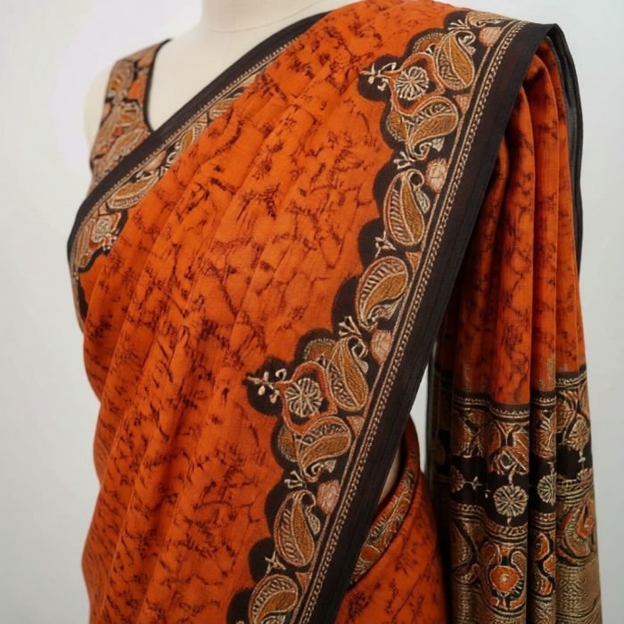 Santiniketani Batik Saree