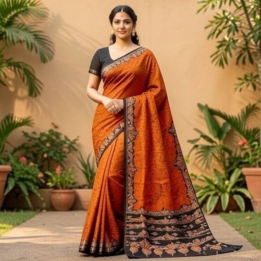 Santiniketani Batik Saree