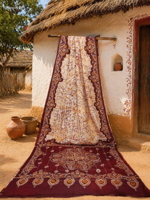 Santiniketani Batik Saree