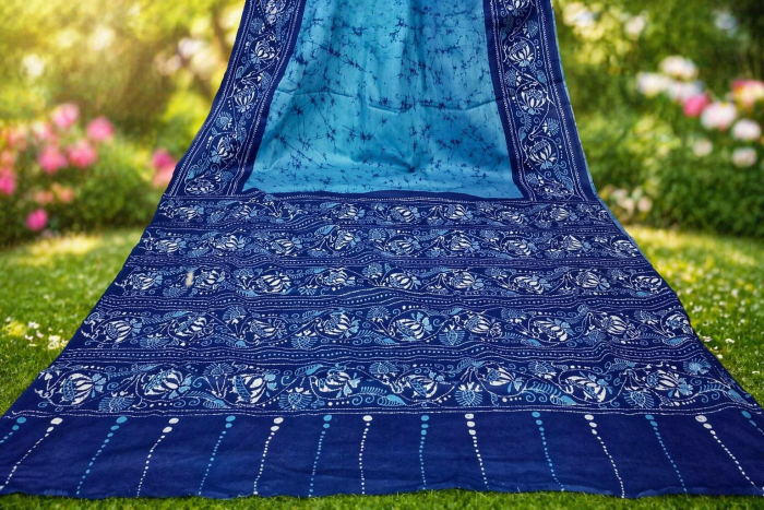 Santiniketani Batik saree