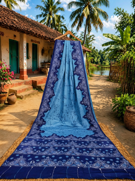 Santiniketani Batik Saree