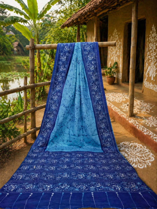 Santiniketani Batik saree