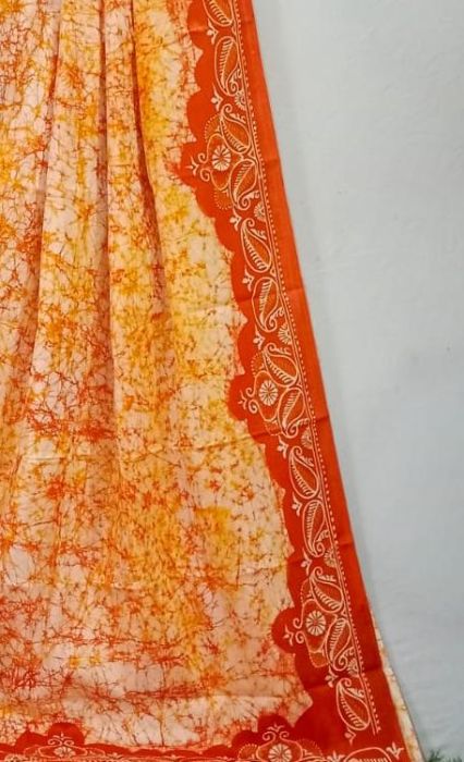 Santiniketani Batik Saree